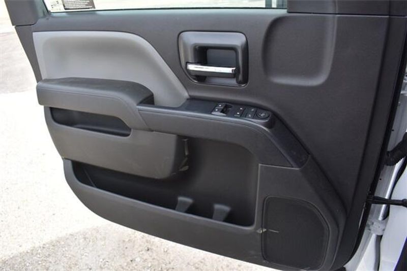 2023 Chevrolet Silverado 5500HD Work Truck in a Summit White exterior color and Dark Ash Seats With Jet Black Interior Accentsinterior. Raymond Auto Group 888-703-9950 raymonddeals.com 