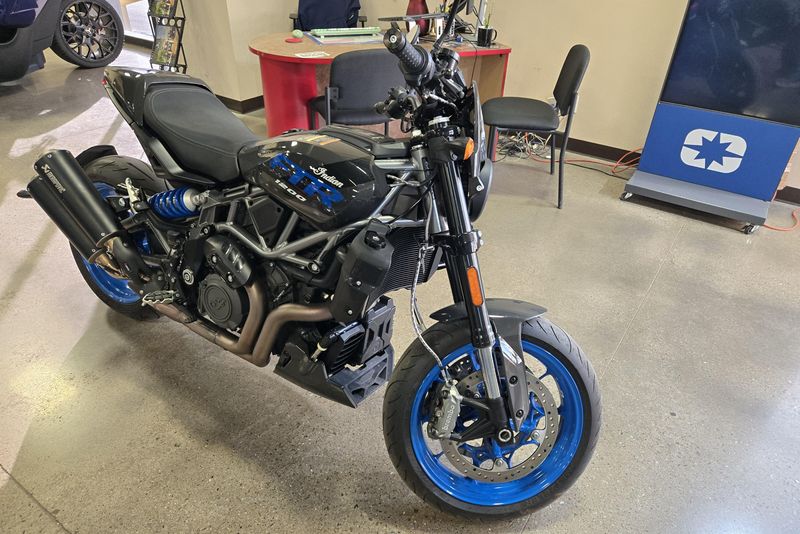 2024 INDIAN MOTORCYCLE FTR S GRANITE GRAY AND BLUE 
