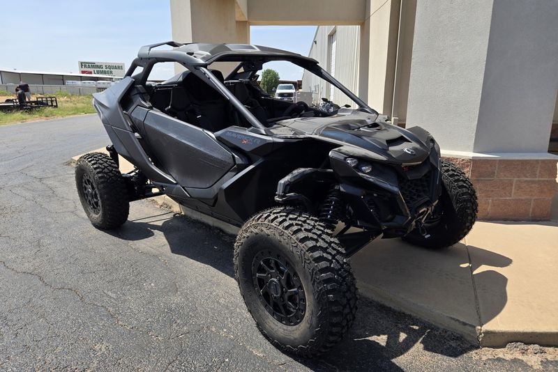 2025 CAN-AM MAVERICK R X RS WITH SMARTSHOX 999T DCT TRIPLE BLACK 
