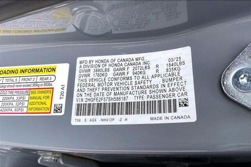 Used 2025 Honda Civic Sedan SportImage 33