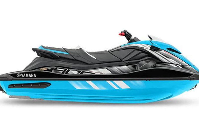 2024 YAMAHA WAVERUNNER GP HO WITH AUDIO BLACK AND CYAN  in a BLACK AND CYAN exterior color. Family PowerSports (877) 886-1997 familypowersports.com 