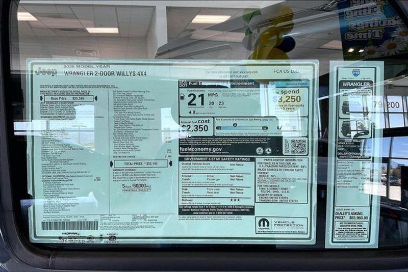 New 2026 Jeep Wrangler 2-door WillysImage 16