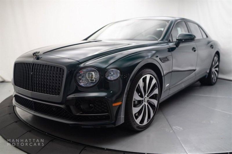 2022 Bentley Flying Spur Hybrid in a Viridian by Mulliner exterior color and Lineninterior. Lotus Manhattan 347-395-5714 lotusmanhattan.com 