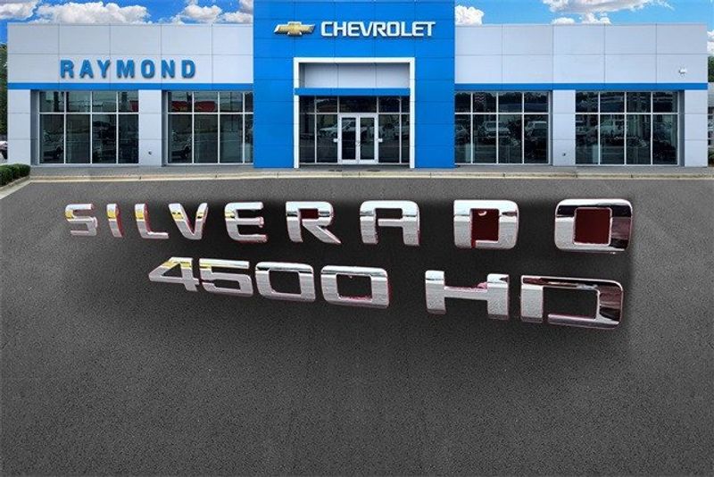 2023 Chevrolet Silverado 4500HD Work Truck in a Red exterior color and Dark Ash Seats With Jet Black Interior Accentsinterior. Raymond Auto Group 888-703-9950 raymonddeals.com 