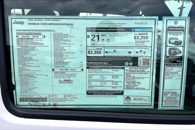 New 2026 Jeep Wrangler Unlimited 4-door Willys 