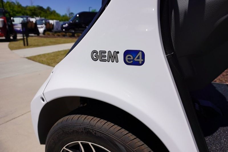 2022 GEM E4  in a White exterior color and BEECHWOODinterior. GEM of Charleston 843-278-2131 gemofcharleston.com 