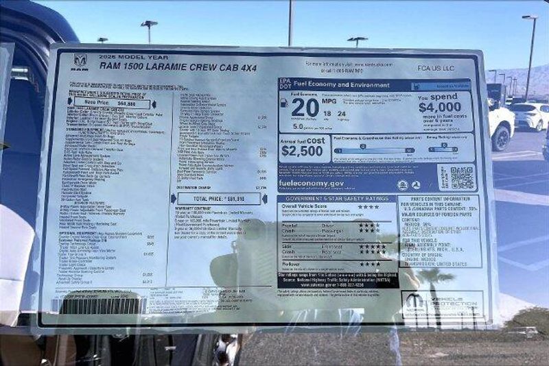 New 2026 RAM 1500 Laramie Crew Cab 4x4 5