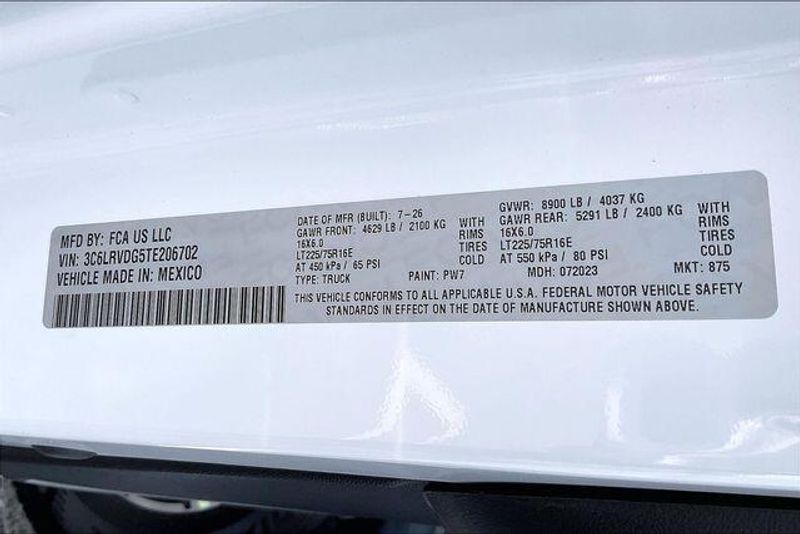 New 2026 RAM Promaster 2500 Slt Cargo Van High Roof 159