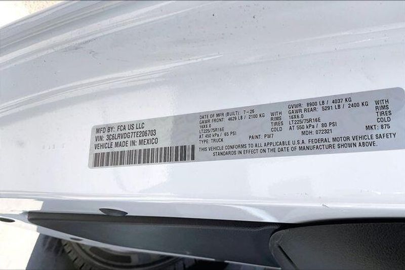 New 2026 RAM Promaster 2500 Slt Cargo Van High Roof 159