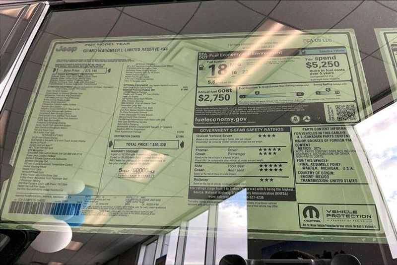 2026 Jeep Grand Wagoneer L Limited Reserve 4x4Image 14