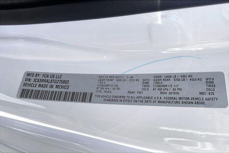 New 2026 RAM 3500 Tradesman Regular Cab 4x4 8