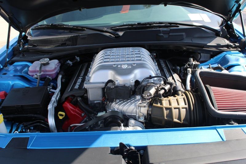 2018 Dodge Challenger SRT Demon in a B5 Blue Pearl Coat exterior color and Blackinterior. BEACH BLVD OF CARS beachblvdofcars.com 