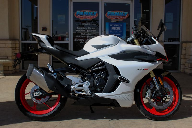 2025 CFMOTO 450SS NEBULA WHITE 