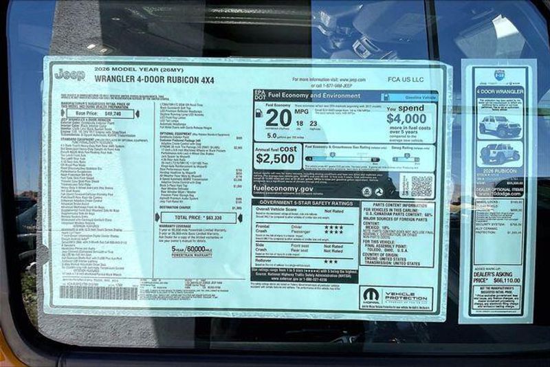 New 2026 Jeep Wrangler 4-door RubiconImage 16