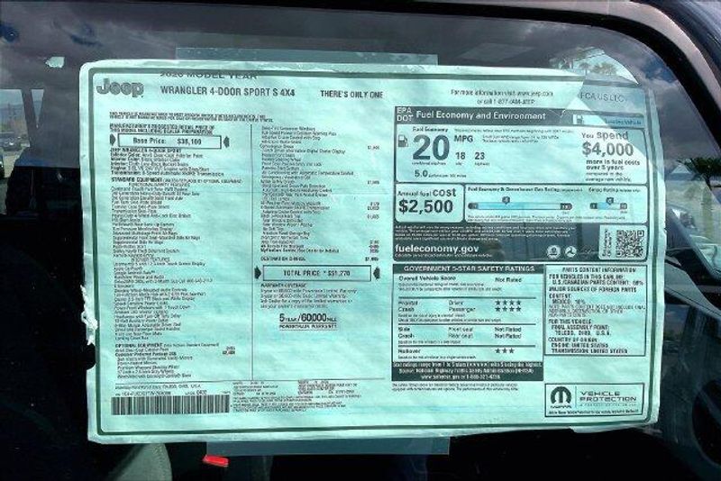 New 2026 Jeep Wrangler 4-door Sport SImage 15