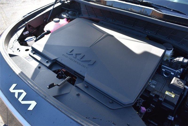 2023 Kia Niro EV Wind in a Graphite Gray exterior color and Charcoalinterior. Raymond Auto Group 888-703-9950 raymonddeals.com 