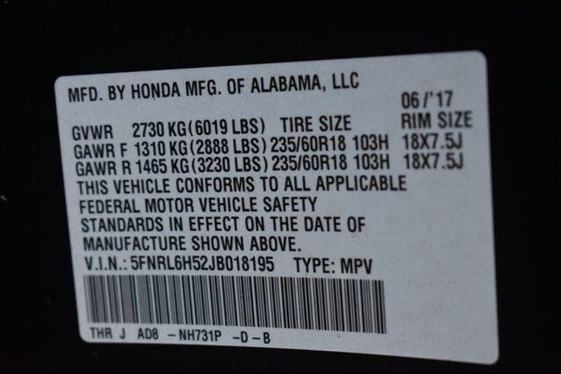 Used 2018 Honda Odyssey EXImage 34