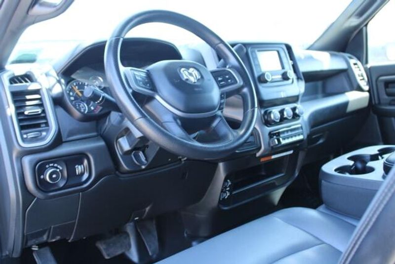 2022 RAM 5500 Chassis Tradesman Regular Cab & 4x2 in a White exterior color and Diesel Gray/Blackinterior. BEACH BLVD OF CARS beachblvdofcars.com 