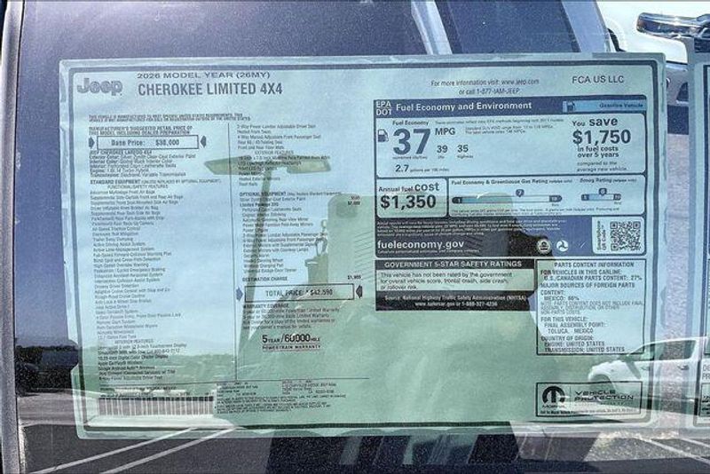 New 2026 Jeep Cherokee Limited 4x4Image 16