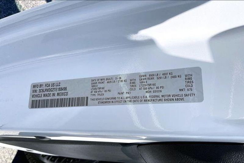 New 2026 RAM Promaster 2500 Tradesman Cargo Van High Roof 159