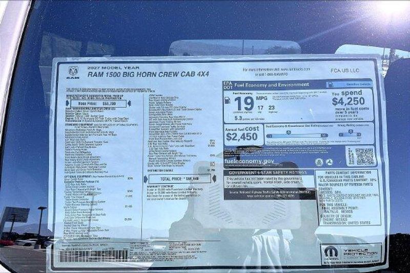 New 2027 RAM 1500 Big Horn Crew Cab 4x4 5