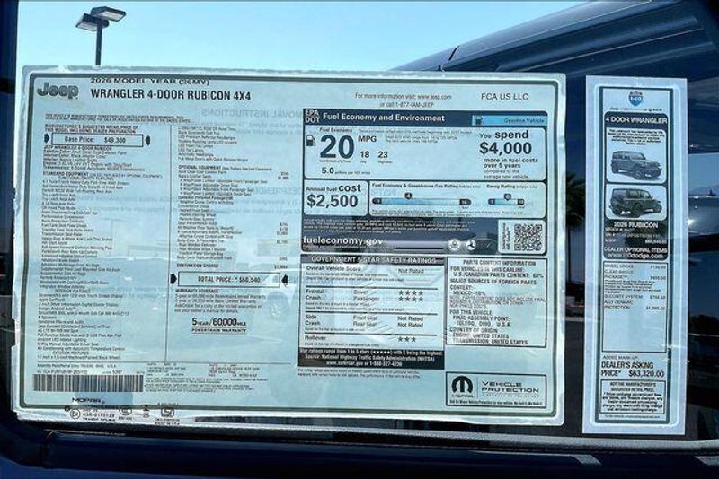 New 2026 Jeep Wrangler 4-door RubiconImage 16