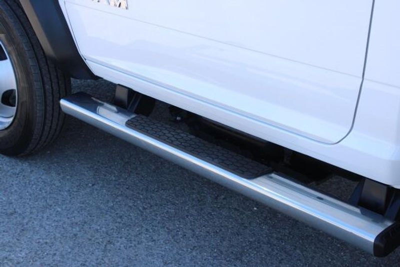 2022 RAM 5500 Chassis Tradesman Regular Cab & 4x2 in a White exterior color and Diesel Gray/Blackinterior. BEACH BLVD OF CARS beachblvdofcars.com 