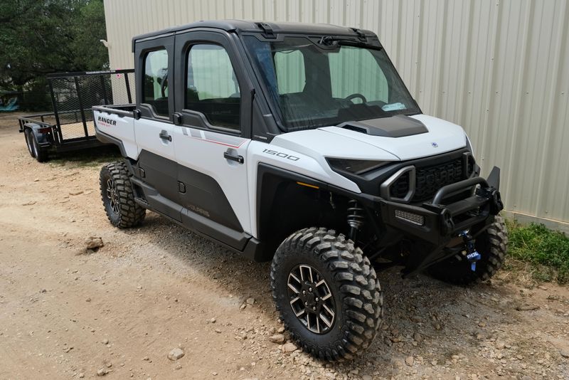New 2025 POLARIS RANGER CREW XD 1500 NORTHSTAR EDITION ULTIMATE GHOST WHITE METALLIC SMOKE 
