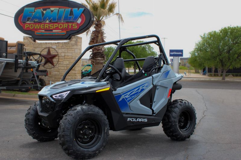 2025 POLARIS RZR 200 EFI STORM GRAY AND BLUE 