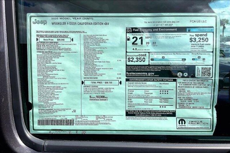 New 2026 Jeep Wrangler 4-door California EditionImage 16