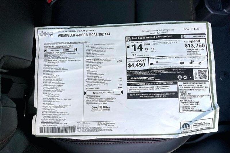 New 2026 Jeep Wrangler 4-door Moab 392Image 16