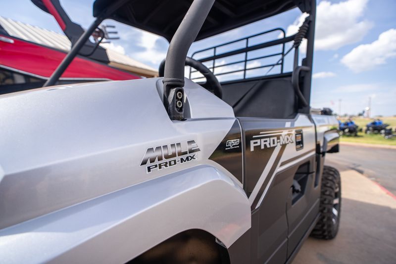 2024 KAWASAKI MULE PROMX SE GALAXY SILVER in a SILVER exterior color. Family PowerSports (877) 886-1997 familypowersports.com 