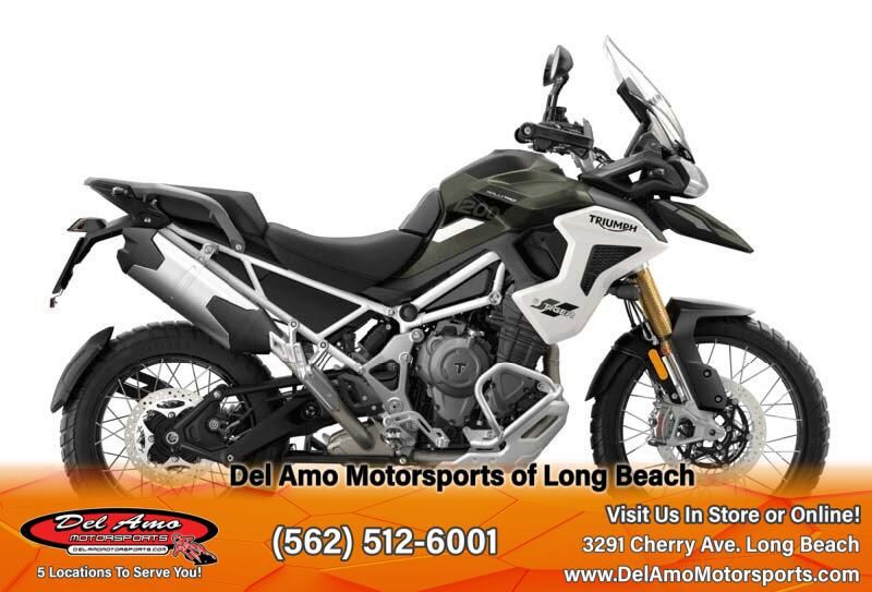 2023 Triumph TIGER 1200 RALLY PRO  in a SNOWDONIA WHITE exterior color. Del Amo Motorsports of Long Beach (562) 362-3160 delamomotorsports.com 