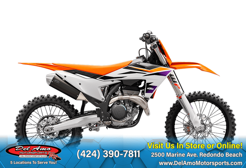 2024 KTM 350 SX-F  in a ORANGE exterior color. Del Amo Motorsports of Redondo Beach (424) 304-1660 delamomotorsports.com 