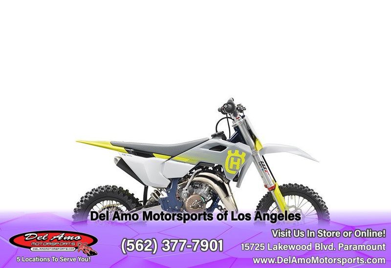 2024 HUSQVARNA TC 65  in a WHITE exterior color. Del Amo Motorsports of Los Angeles (562) 262-9181 delamomotorsports.com 