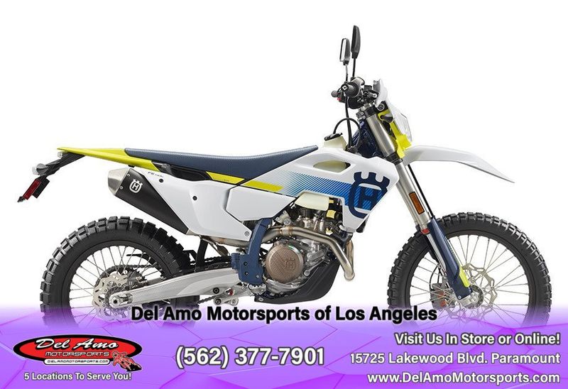 2024 HUSQVARNA FE 501S  in a WHITE exterior color. Del Amo Motorsports of Los Angeles (562) 262-9181 delamomotorsports.com 