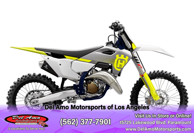 2024 HUSQVARNA TC 125  in a WHITE exterior color. Del Amo Motorsports of Los Angeles (562) 262-9181 delamomotorsports.com 