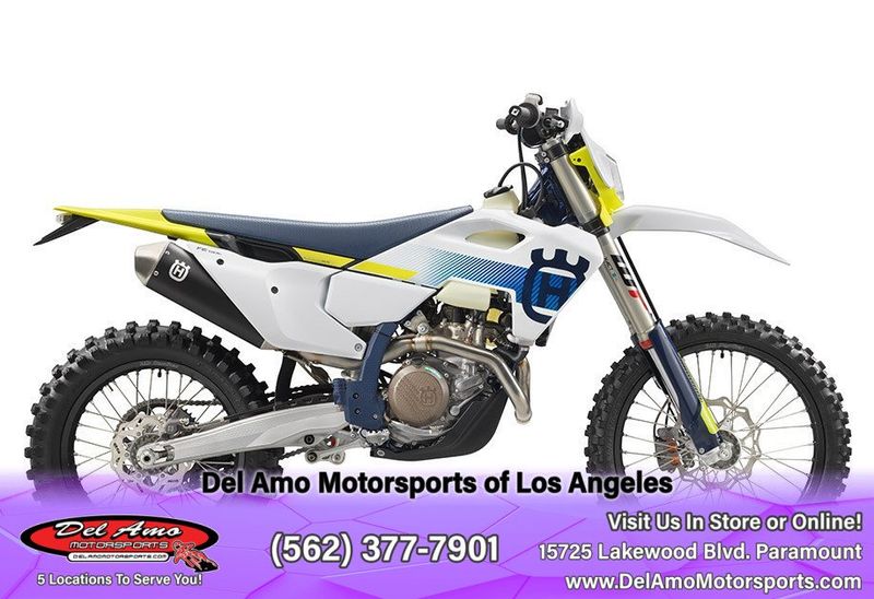 2024 HUSQVARNA FE 501W  in a WHITE exterior color. Del Amo Motorsports of Los Angeles (562) 262-9181 delamomotorsports.com 