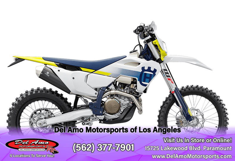 2024 HUSQVARNA FE 450  in a WHITE exterior color. Del Amo Motorsports of Los Angeles (562) 262-9181 delamomotorsports.com 