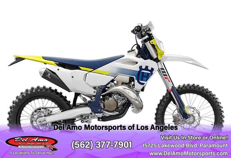 2024 HUSQVARNA TE 150  in a WHITE exterior color. Del Amo Motorsports of Los Angeles (562) 262-9181 delamomotorsports.com 