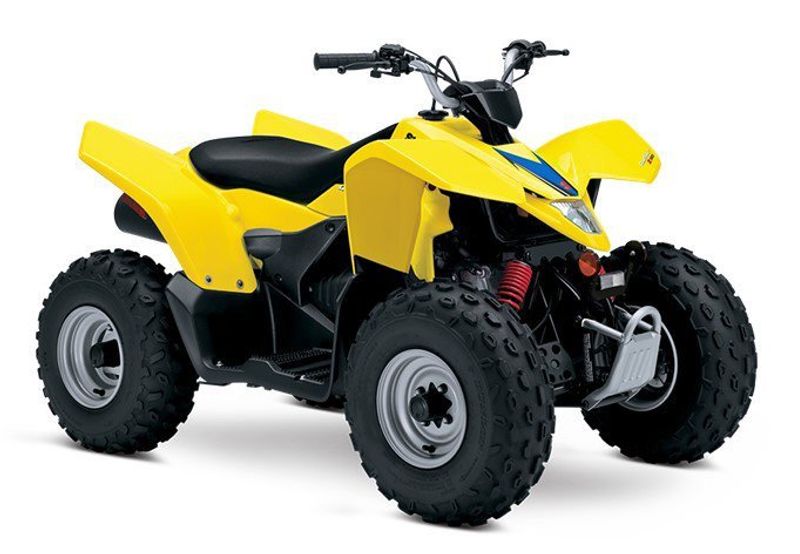 2023 Suzuki LT-Z90M3  in a Yellow exterior color. Legacy Powersports 541-663-1111 legacypowersports.net 
