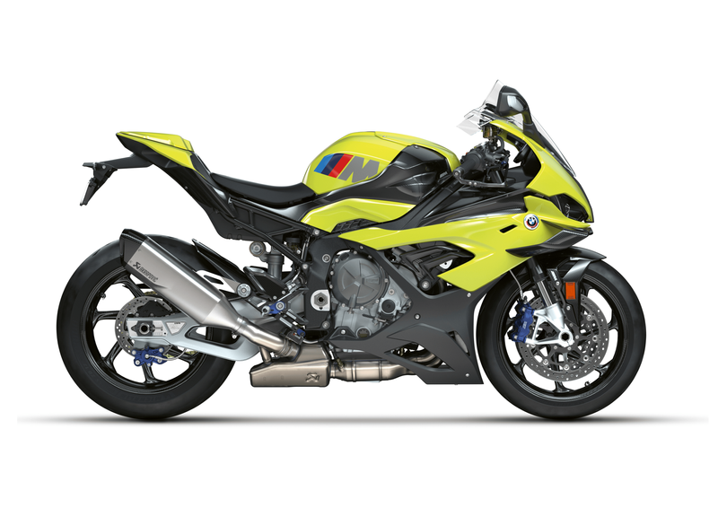 2022 BMW M 1000 RR in a Sao Paulo Yellow exterior color. San Jose BMW Motorcycles 555-555-5555 sjbmw.com 