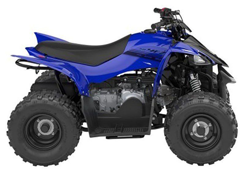 2024 Yamaha YFZ in a Team Yamaha Blue exterior color. Plaistow Powersports (603) 819-4400 plaistowpowersports.com 