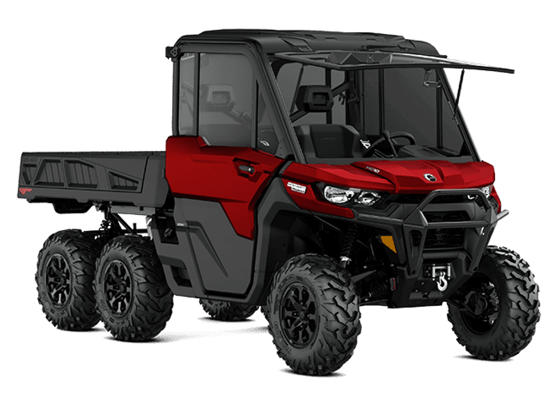 New 2025 Can-Am DEFENDER 6X6 LIMITED CAB HD10 FIERY RED Image 20