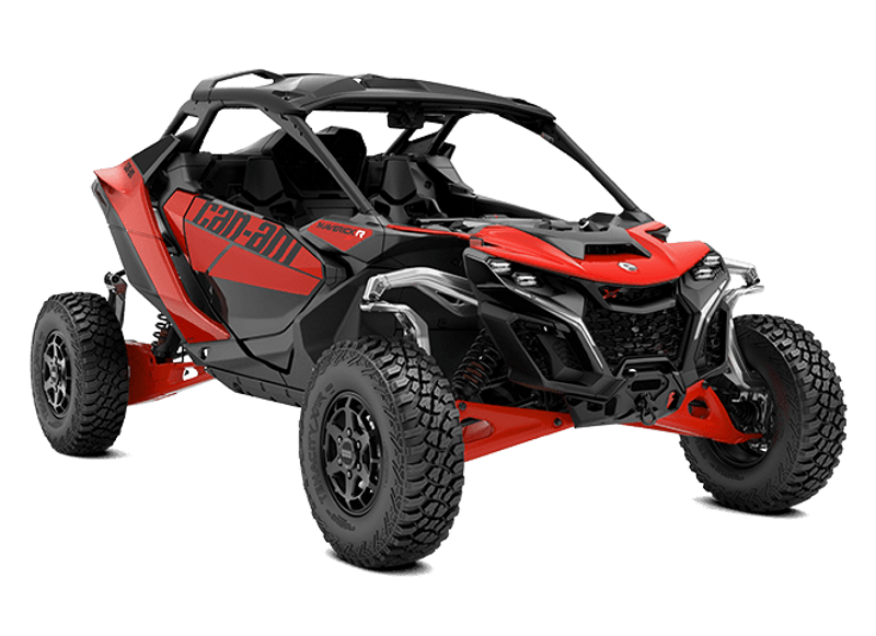 2024 Can-Am MAVERICK R X in a LEGION RED exterior color. BMW Motorcycles of Modesto 209-524-2955 bmwmotorcyclesofmodesto.com 