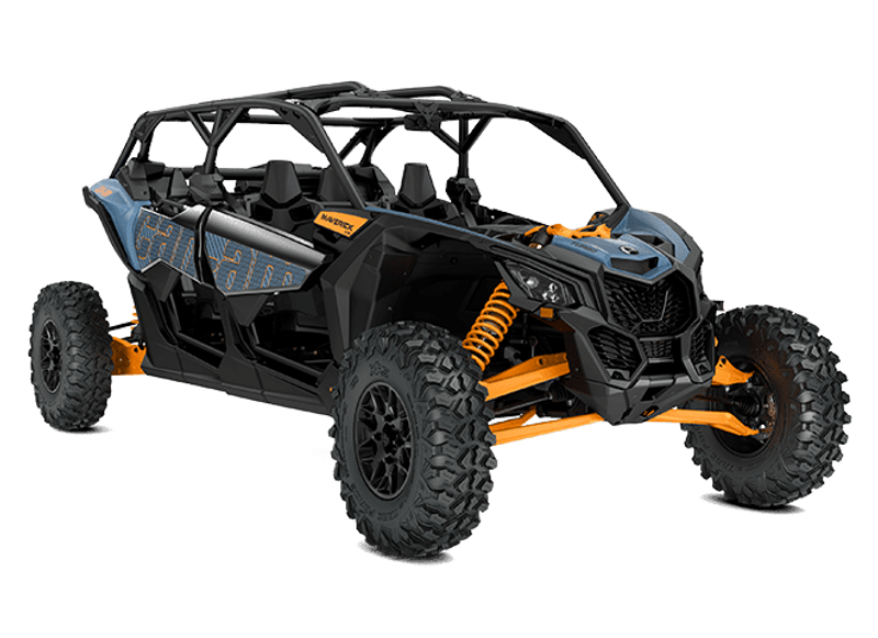 2025 Can-Am MAVERICK X3 MAX RS TURBO SCANDI BLUE AND ORANGE CRUSH Image 3