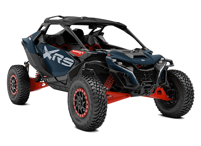2025 Can-Am MAVERICK R X RS 999T DCT DUSTY NAVY AND LEGION RED Image 1