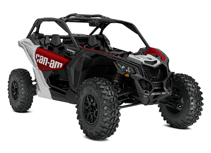 2025 Can-Am MAVERICK X3 DS TURBO FIERY RED AND HYPER SILVER Image 3