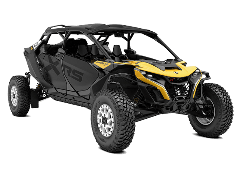 2025 Can-Am MAVERICK R MAX X RS 999T DCT CARBON BLACK AND NEO YELLOWImage 1