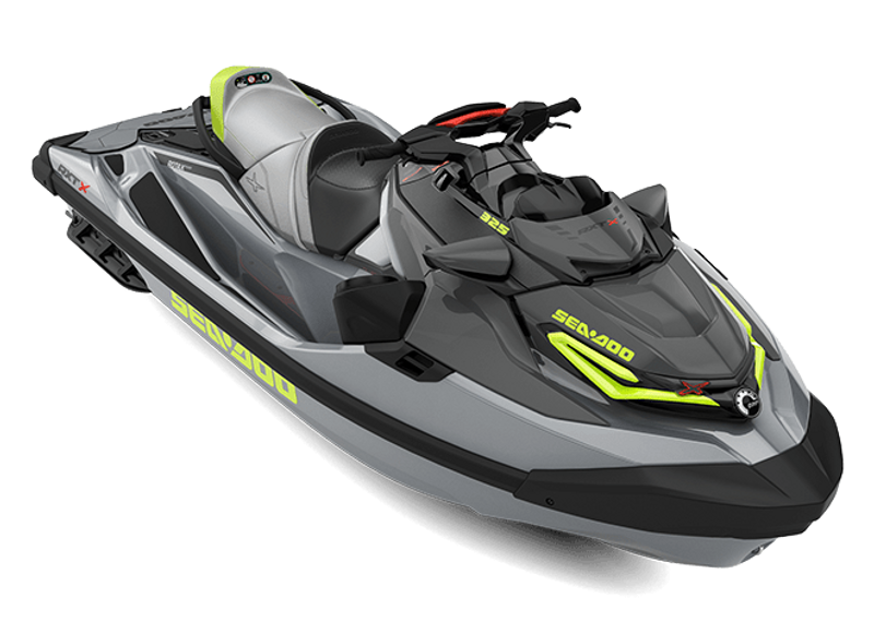 2024 SEADOO RXTX 325 WITH SOUND SYSTEM ICE METAL AND MANTA GREEN Image 1